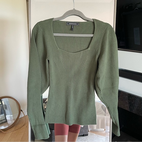 BCBGMaxAzria Ribbed Sweater Top - Picture 5 of 6